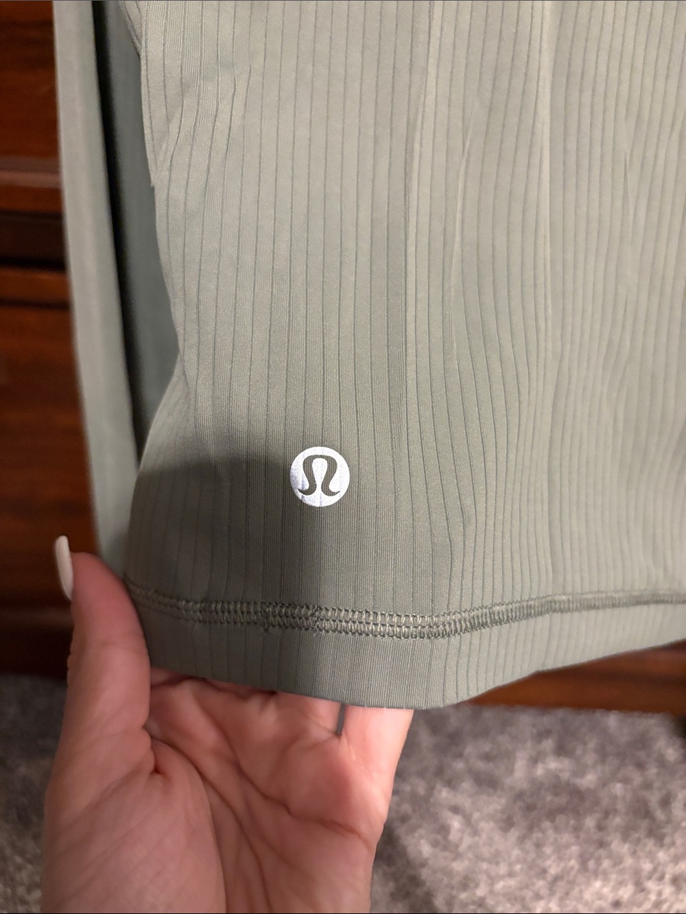 Lululemon It’s Rulu Ribbed Cropped Half Zip - Picture 7 of 7